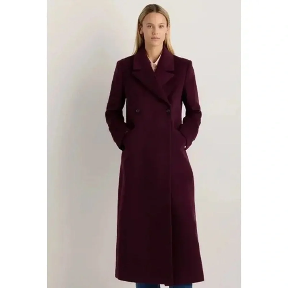 Quince Cashmere and Wool blend Classic single breasted coat - Picture 2 of 6